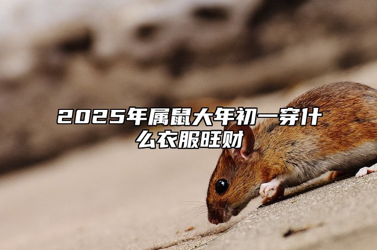 2025年属鼠大年初一穿什么衣服旺财