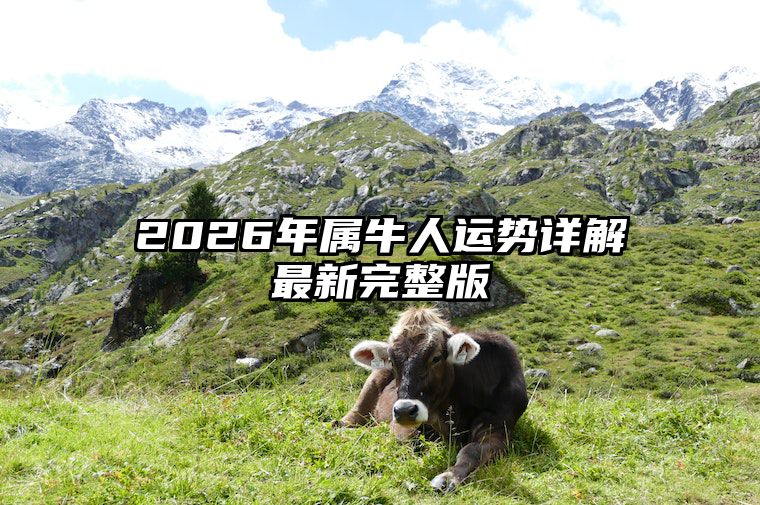 2026年属牛人运势详解最新完整版 2026年属牛的是什么命