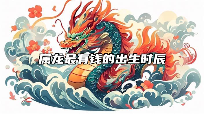 属龙最有钱的出生时辰 龙女几点出生最上等