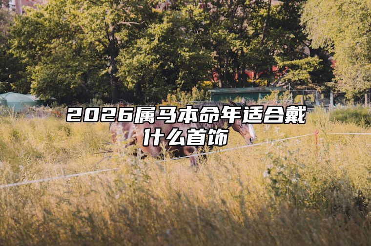 2026属马本命年适合戴什么首饰 2026年属马是什么颜色