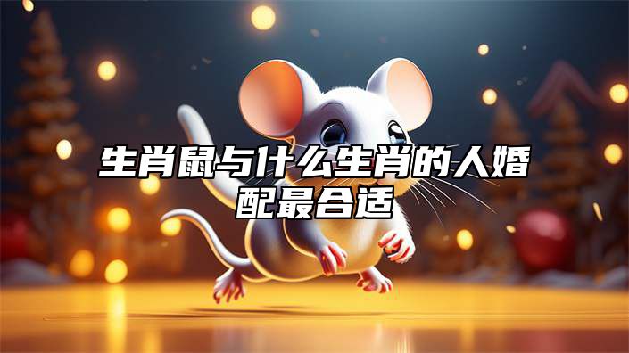 生肖鼠与什么生肖的人婚配最合适