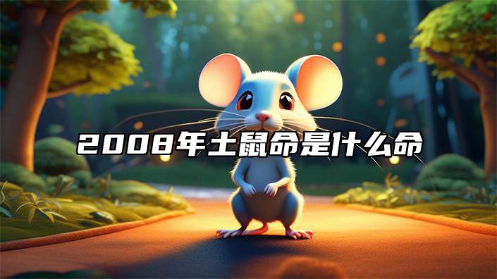 2008年土鼠命是什么命