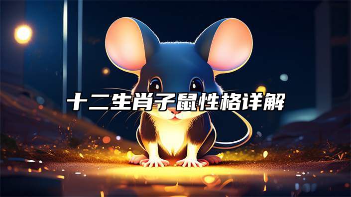 十二生肖子鼠性格详解