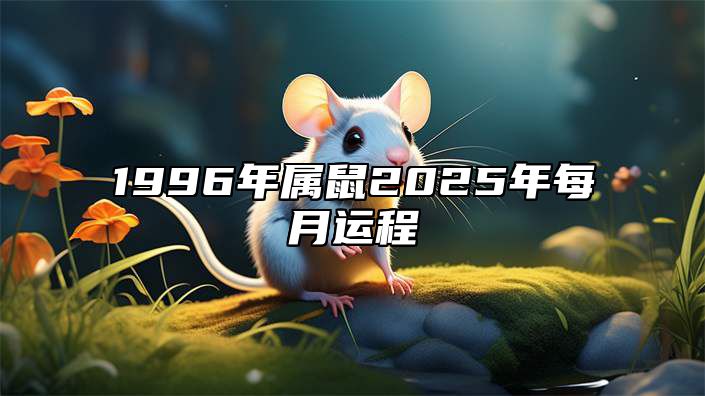 1996年属鼠2025年每月运程 1996年鼠人2025年运势