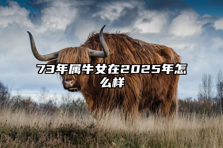 73年属牛女在2025年怎么样