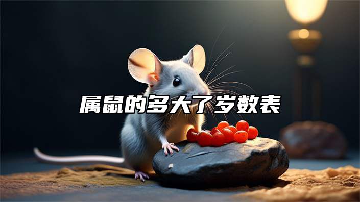属鼠的多大了岁数表 属鼠的属相婚配表