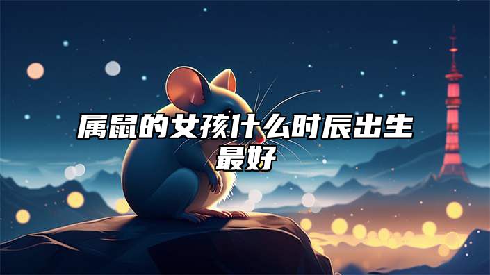 属鼠的女孩什么时辰出生最好 属鼠最命苦三个时辰