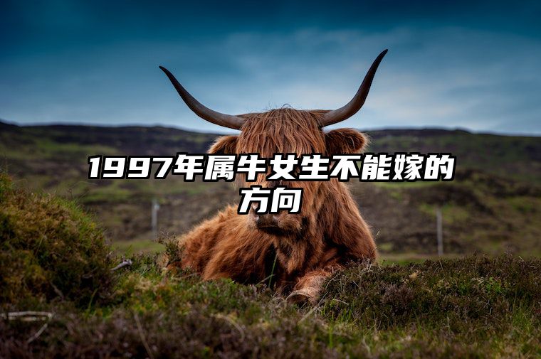 1997年属牛女生不能嫁的方向