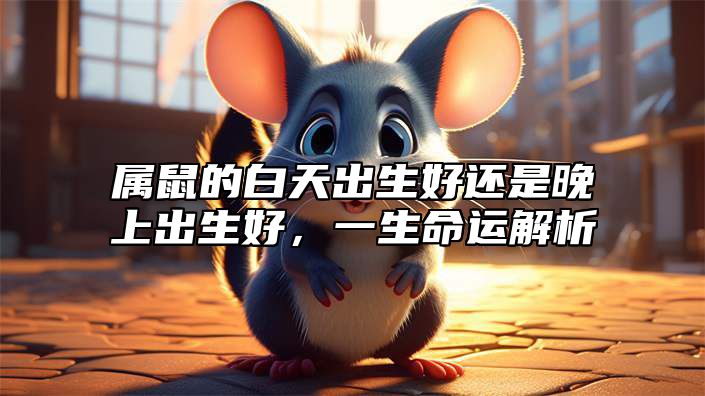 属鼠的白天出生好还是晚上出生好，一生命运解析 属鼠白天出生好吗