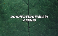 2010年2月20日出生的人命好吗 生辰八字运势查询