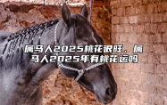 属马人2025桃花很旺，属马人2025年有桃花运吗 属马的2025年运势和财运怎么样