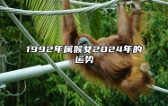 1992年属猴女2024年的运势 1992年属猴女2024年的运势及运程