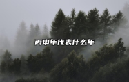 丙申年代表什么年 丙申年是几年?