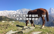 78年的马晚年幸福吗，78年的马晚年靠谁 1978年马晚年