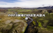 2023属兔几月出生大富大贵 五月出生有意外之财