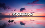 早子时和晚子时 早子时和晚子时的看法