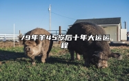 79年羊45岁后十年大运运程 79年属羊45岁2024年事业运势