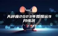 天秤座2023年婚姻运9月情况 2023年天秤座发展方向