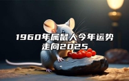 1960年属鼠人今年运势走向2025 1960年生肖鼠2021年运势