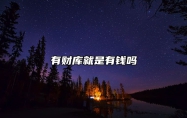有财库就是有钱吗 有财库是好命吗