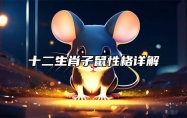 十二生肖子鼠性格详解