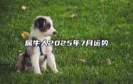 属牛人2025年7月运势 属牛人2027年运势如何
