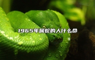 1965年属蛇的人什么命 1953年属蛇的是什么命五行属什么
