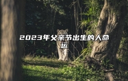 2023年父亲节出生的人命运 性格上坚强有毅力
