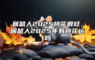 属鼠人2025桃花很旺，属鼠人2025年有桃花运吗 属鼠在2025年运势怎样