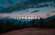 八字中食神的含义 八字中食神代表什么