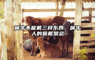 属牛不能戴三样东西，属牛人的佩戴禁忌 属牛的人可以佩戴什么生肖吗