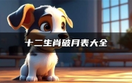十二生肖破月表大全 最全十二生肖破月表算阳历?