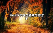 2023年元旦能领结婚证不 领证有意义的日子