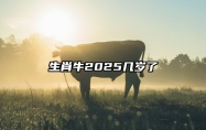 生肖牛2025几岁了 2009年属牛2025年运势完整版