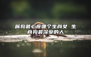 属狗最心疼哪个生肖女 生肖狗最深爱的人 属狗男人最心疼什么女人