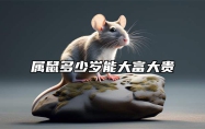 属鼠多少岁能大富大贵 属鼠人多少岁才走好运
