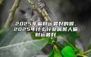 2025年偏财运最好的猴，2025年什么行业属猴人偏财运最好 2025年生肖猴的运势