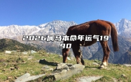 2026属马本命年运气1990 202几年属马本命年