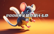 2008年土鼠命是什么命运