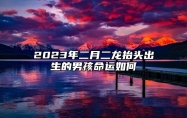 2023年二月二龙抬头出生的男孩命运如何 会有贵人相助