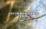 2023年春分时节生的宝宝好吗 春分出生的人性格解析