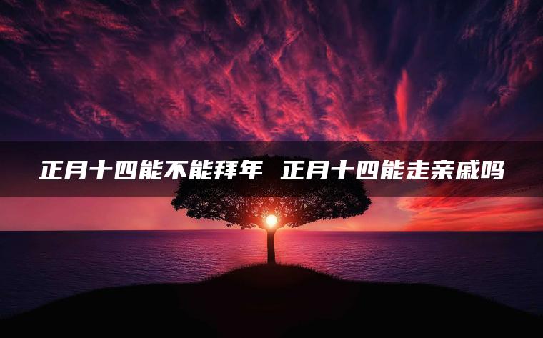 正月十四能不能拜年 正月十四能走亲戚吗