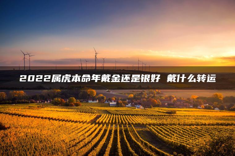 2022属虎本命年戴金还是银好 戴什么转运