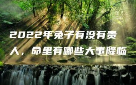 2022年兔子有没有贵人，命里有哪些大事降临