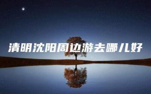 清明沈阳周边游去哪儿好