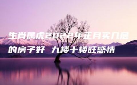 生肖属虎2022年正月买几层的房子好 九楼十楼旺感情