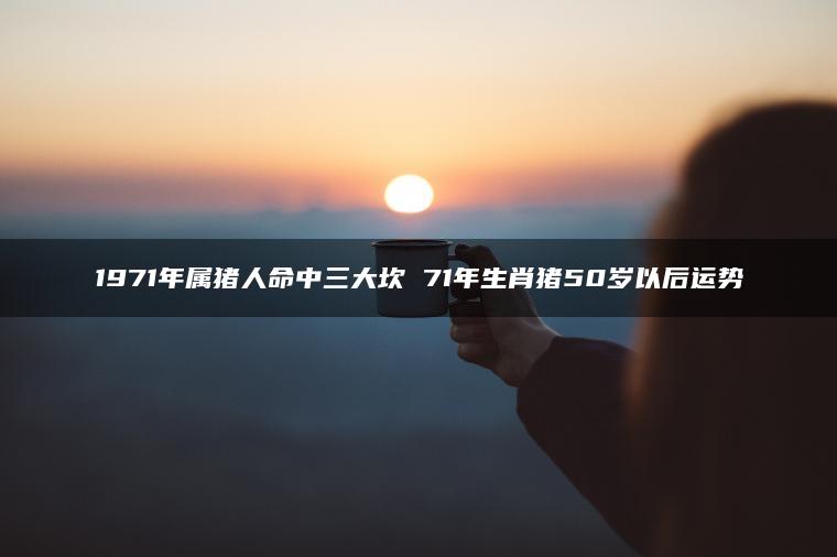 1971年属猪人命中三大坎 71年生肖猪50岁以后运势