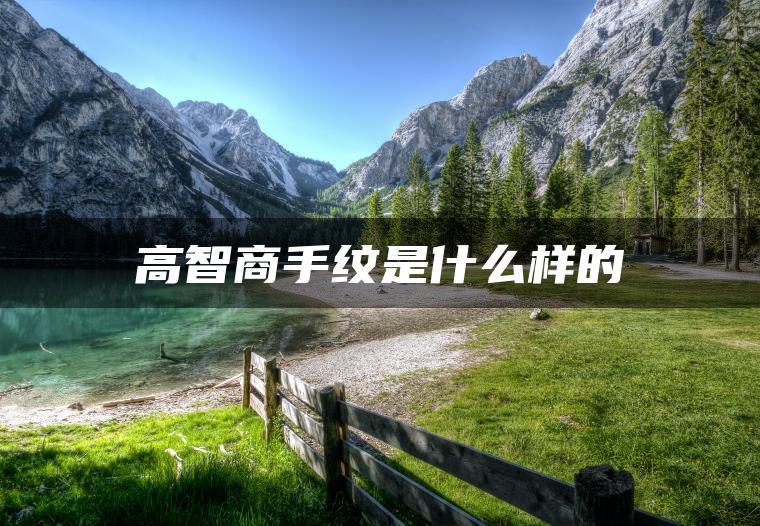 高智商手纹是什么样的