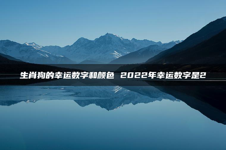 生肖狗的幸运数字和颜色 2022年幸运数字是2