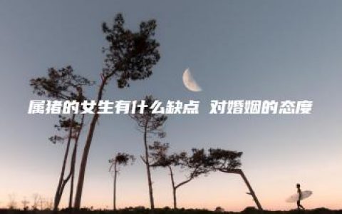 属猪的女生有什么缺点 对婚姻的态度